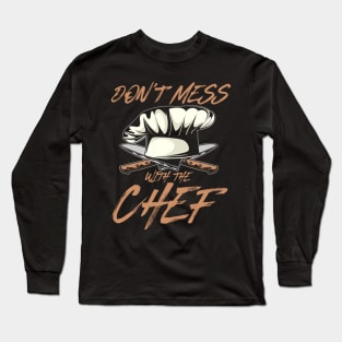 funny chef shirt Long Sleeve T-Shirt